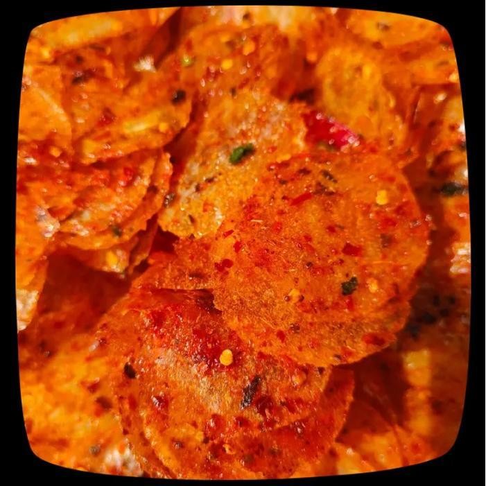 

CCF kripca kripik kaca pedas daun jeruk Camilan Keripik