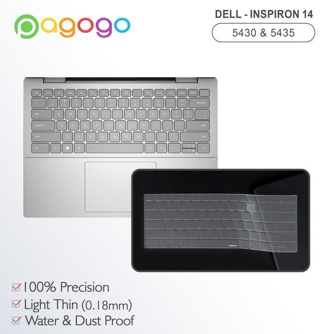 TERBARU - Skin Keyboard Protector Dell Inspiron 14 5430 5435 Bening Tpu Cooskin