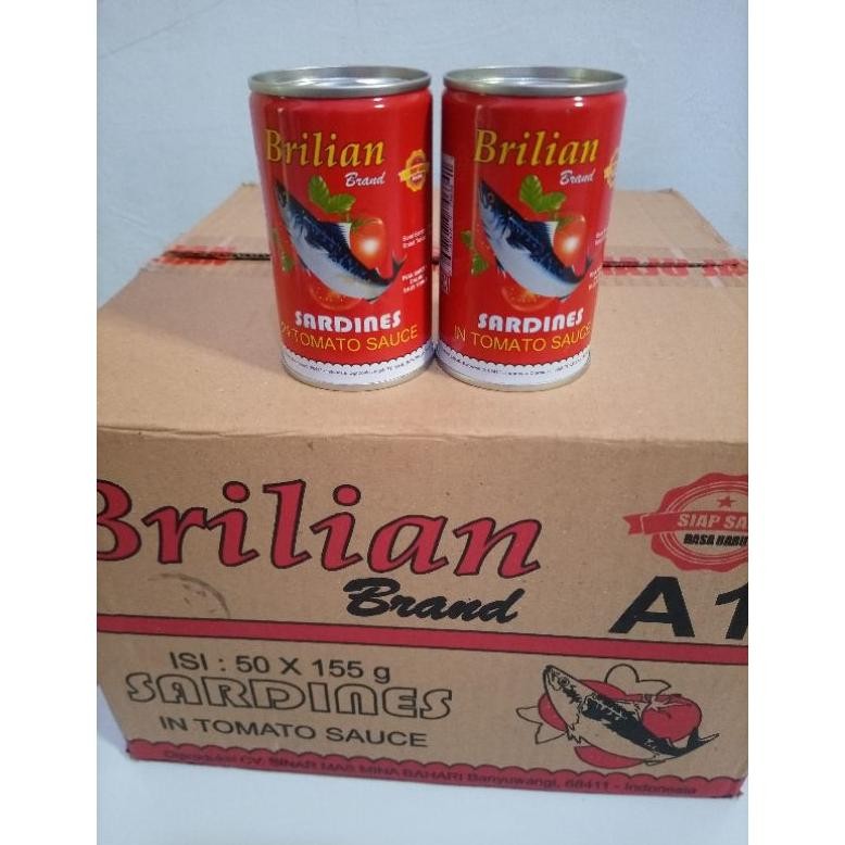 

Sarden Brilian 155Gr Paket Hemat Isi 8Pcs-24Pcs Terbaru