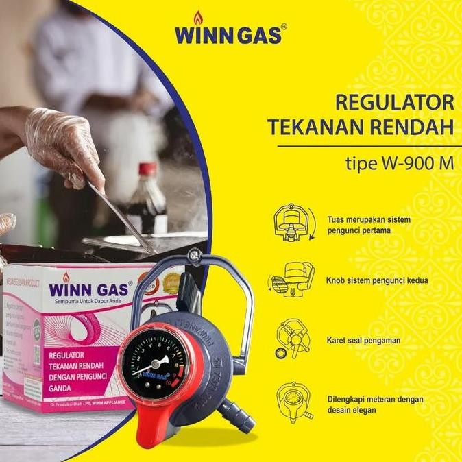 Regulator Kompor Gas W900M Winn Gas / Regulator W900M Winn Gas / Kepala Gas W 900 M Winn Gas / Regul