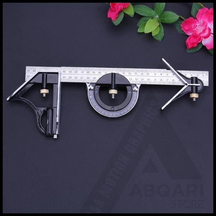 

penggaris multifungsi / combination square / Protractor / siku tukang