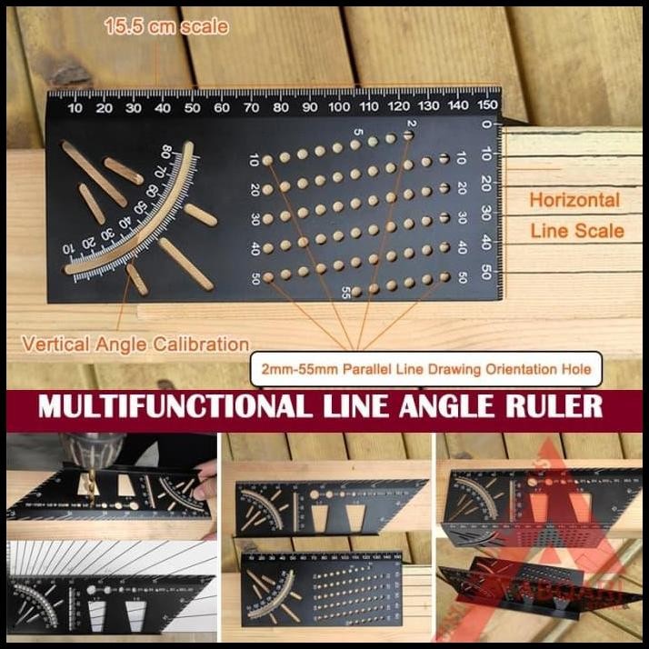 

marking ruler / 3D miter angle / penggaris segitiga / speed square