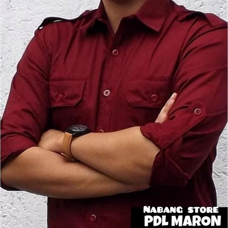 Terlaris | Terbaru | Best Seller | Termurah Enzino Kemeja Seragam Kerja Pdl Tangan Panjang , Kemeja 