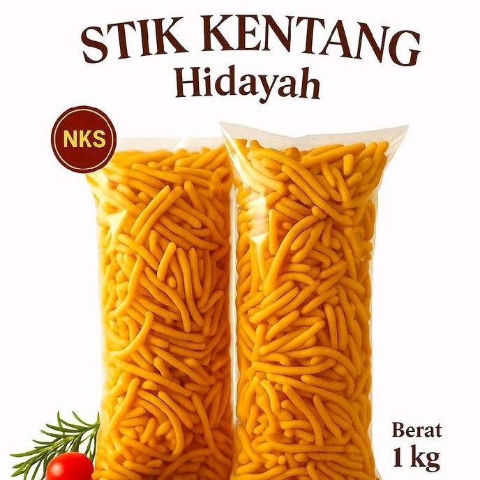 

Stik Kentang Hidayah 1 Ball 1Kg- Nks Food Cemilan Potato Camilan Snack Keripik Pasti Promo