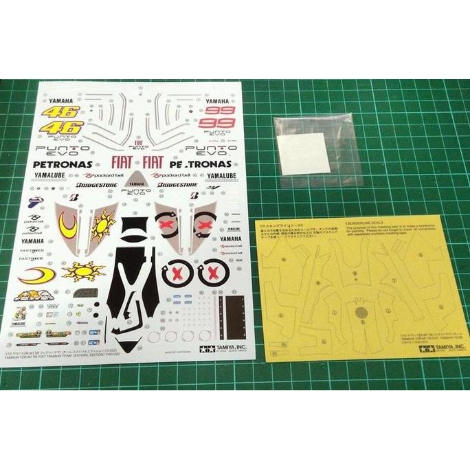 DECAL TAMIYA 1/12 YAMAHA YZR M1 '09 ESTORIL - ROSSI