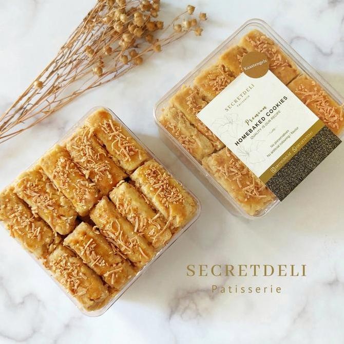 

Kaastengels Wisman Secretdeli Premium Cookies Keju Gurih Stok Terbatas