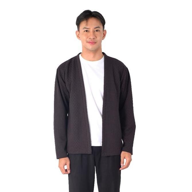 POSHBOY Carter Cardigan Hitam I Outer Pria I Atasan Lengan Panjang I Korea Fashion