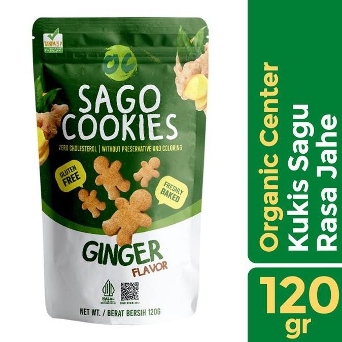 

Cookies Sagu Jahe 120gr - Organic Center Snack Kukis Ginger Vegan Stok Terbatas