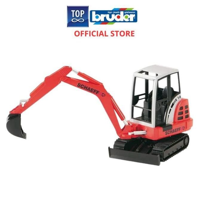BRUDER 2432 SCHAEFF HR16 MINI EXCAVATOR - MAINAN MINIATUR TRUK KONSTRUKSI ALAT BERAT TANAH