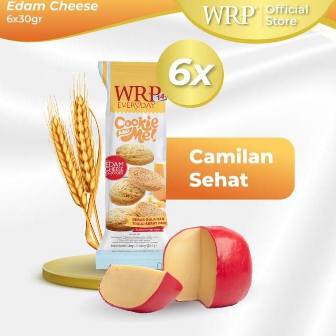 

WRP Cookies Keju Edam 6x30gr - Snack Diet Sehat Rasa Keju Lezat Stok Terbatas