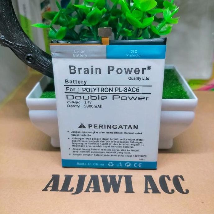 Baterai Batre For Polytron Prime 7 P500 PL-8AC6 Double Power Battery Hp Batrai MURAH