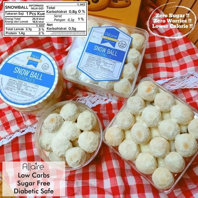 

Putri Salju Kue Kering Keto Lowcarb Sugar Free - Aman Diabetes Stok Terbatas