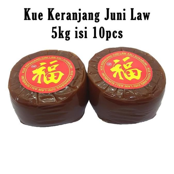 

Kue Keranjang Imlek 5kg Isi 10 Pcs - Kue Nian Gao Juni Law Stok Terbatas
