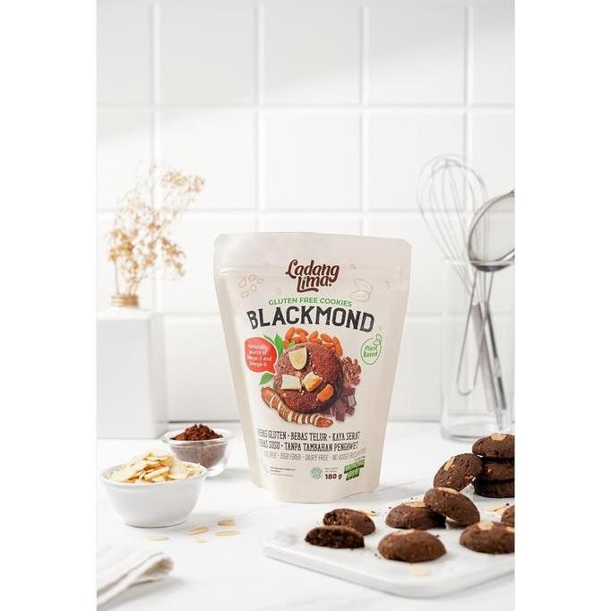 

Ladang Lima Blackmond Cookies Gluten Free 180gr - Kue Bebas Gluten Premium Stok Terbatas