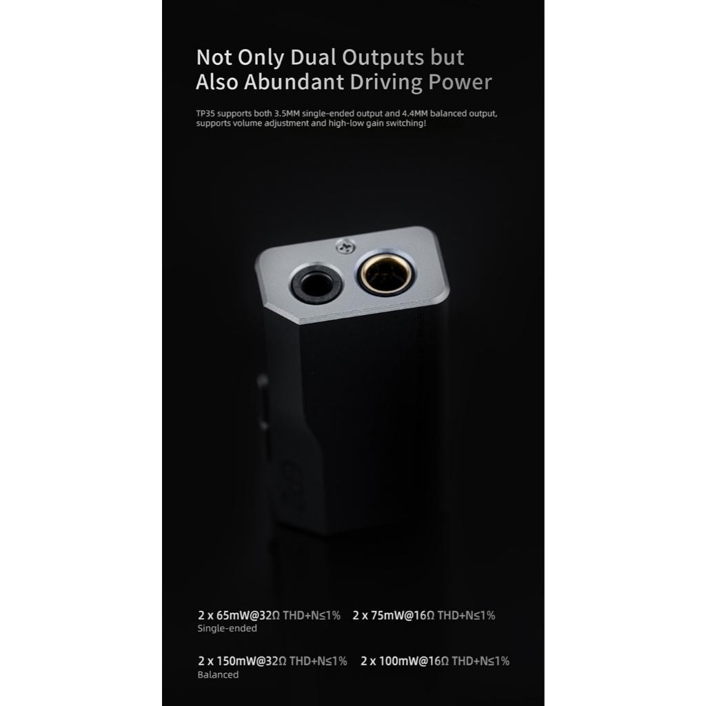 TP EPZ TP35 / TP35 PRO Dual CS43198 DAC Chip Amplifier Earphone Adapter