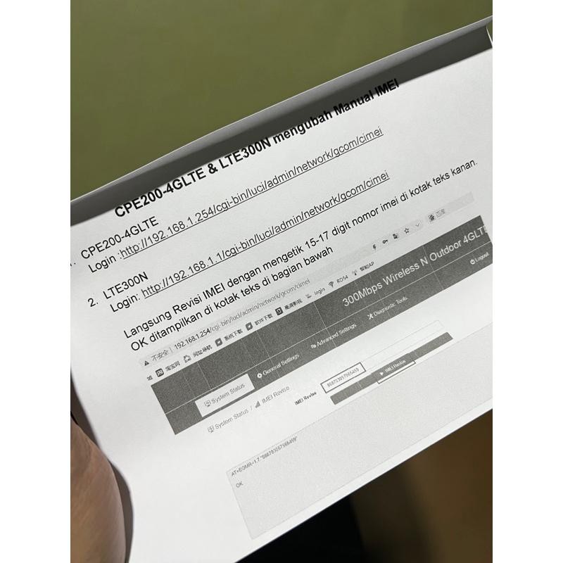 TP HsAirpo CPE200 4G LTE Wireless Outdoor All Operator