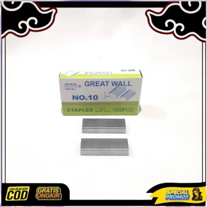 

New Stock (1 Kotak Kecil) Isi Staples Kecil No 10 Greatwall