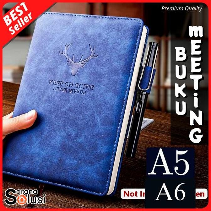 

Buku Meeting Rapat Catatan Agenda Notebook Cover Kulit Sintetis A5 A6