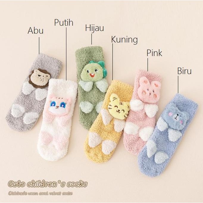 Kaos Kaki Bayi Tebal Anti Slip / Kaos Kaki Anak Tebal Anti Slip