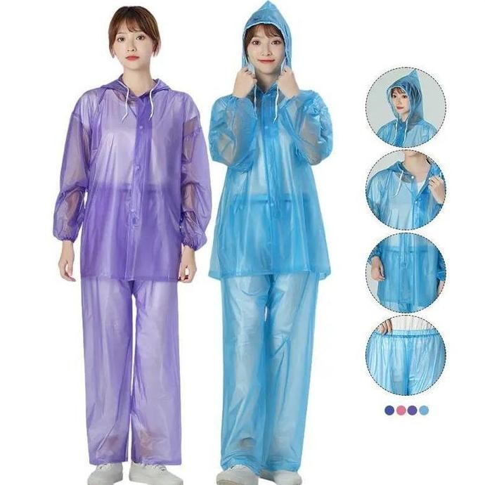 Jas Hujan Eva Setelan Jas Hujan Set Atas Bawah Jas Hujan Celana