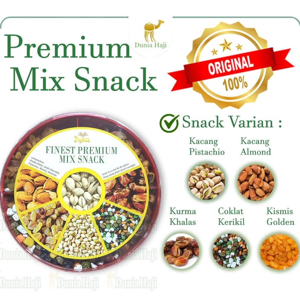 

Paket Oleh Oleh Haji 5 In 1 Gift Souvenir Hadiah Sekat Premium Isi 5 Macam Sovenir Umrah Haji Kurma Kismis Kacang Almond Cangkang Coklat Kerikil Pistachio