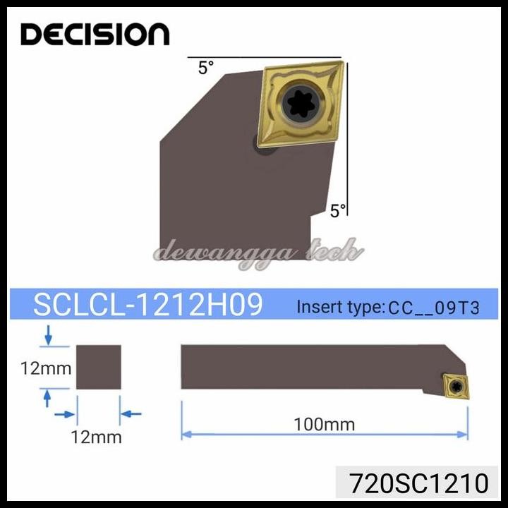 holder SCLCL 1212H09 insert ccmt09 stang pahat SCLCL 1212 bubut bv20