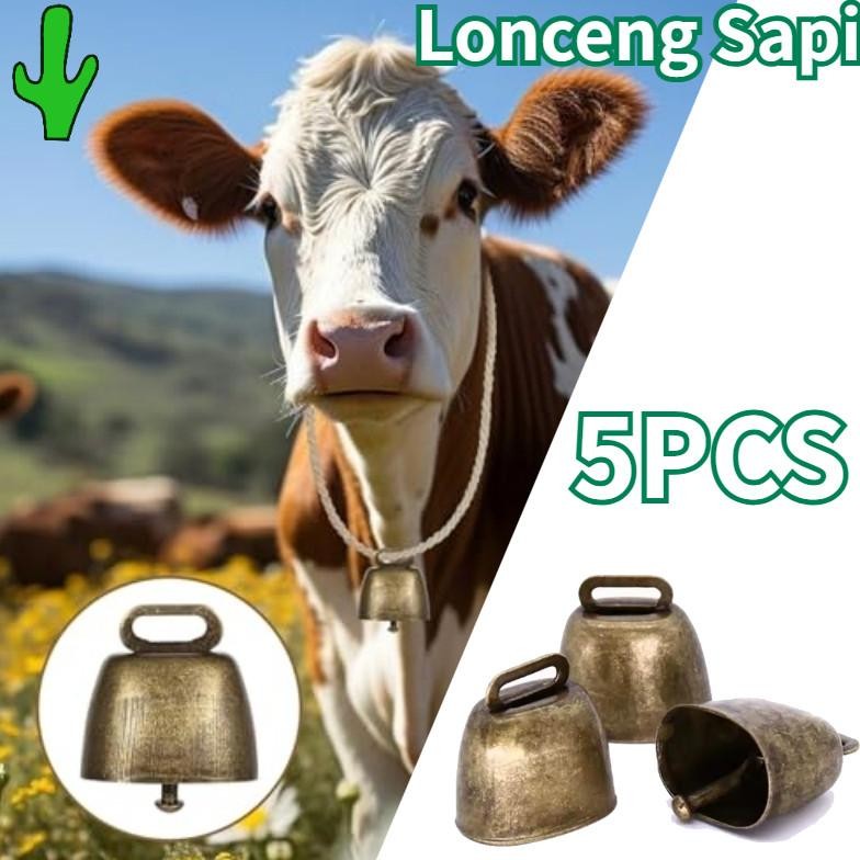 5Buah Lonceng Kambing Lonceng Sapi Besar Keras Lonceng Sapi Bandul Besi Lonceng Kalung Sapi MURAH