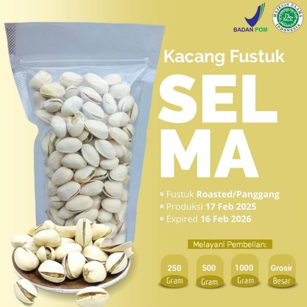 

Kacang Fustuk Kacang Pistachio 500Gram Oleh-Oleh Haji Dan Umroh