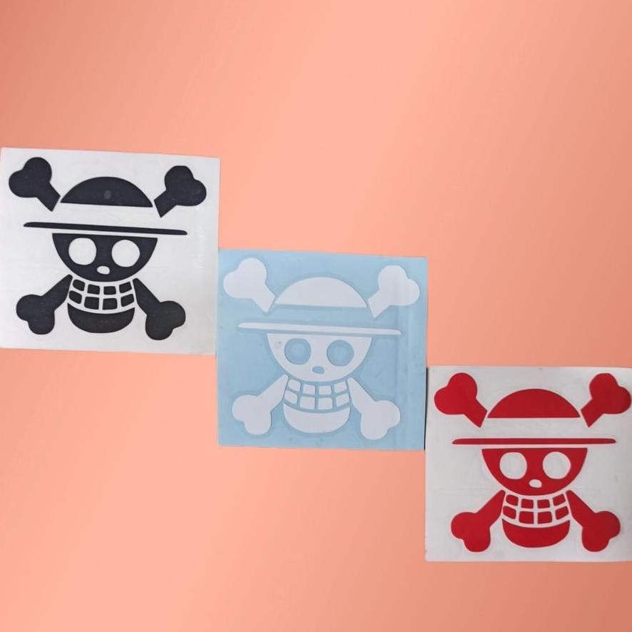 

Asd-86 Stiker Cutting Sticker Bendera One Piece Luffy Motor Mobil Helm Laptop Toko Cica Murah