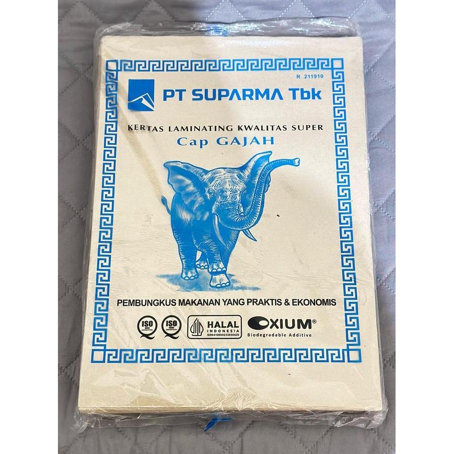 (1 Pack) Kertas Nasi Cap Gajah / Kertas Bungkus Nasi / Kertas Coklat / Kertas Minyak