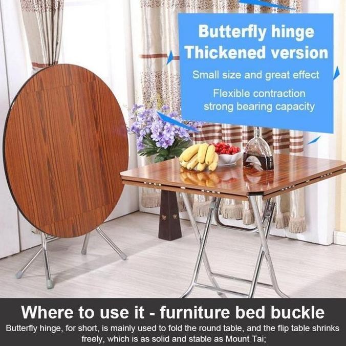 1Pcs Engsel Meja Flip Atas 180Derajat Meja Engsel Lipat Engsel Lemari