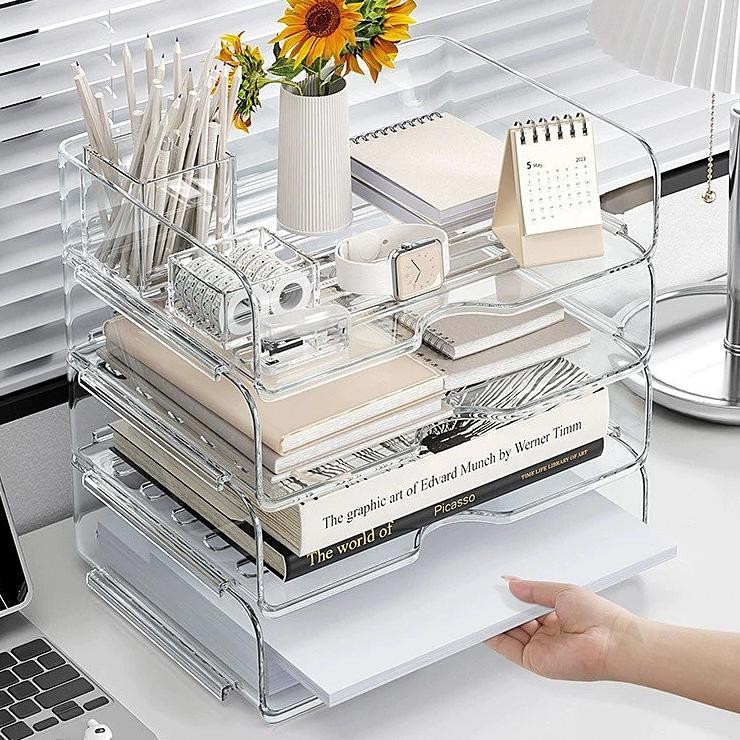 

Box File Dokumen Kotak Penyimpanan Dokumen Map Plastik Dokumen F4 Nampan Dokumen Plastik A4 Kotak Penyimpanan Multifungsi Untuk Dokumen Kertas Buku Dan Alat Tulis Yang Dapat Ditumpuk.