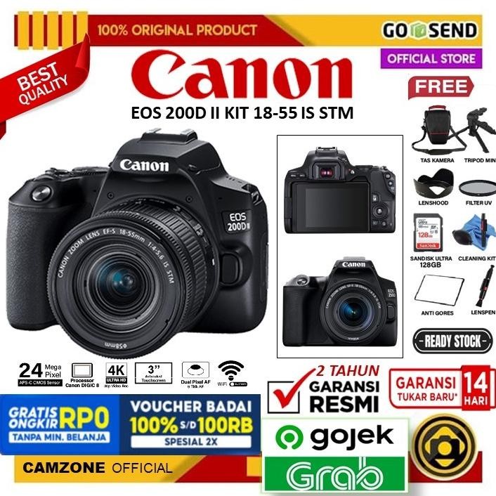 Canon EOS 200D Mark II Kit 18-55mm Garansi Resmi