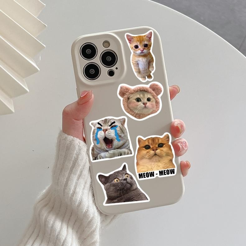 

Stiker Set Stiker Paket Hot 50PCS Cat Emoticons ins Stiker lucu kucing Anti Air Stikers Berperekat Waterproof sticker decal buat Motor Helm Buku Journal Koper Casing HP Laptop Botol Minum BH-64