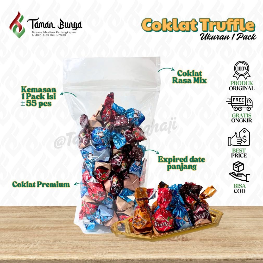 

Coklat Truffle / Cokelat Premium / Coklat Turkey / Oleh Oleh Haji Umroh / 1Pack