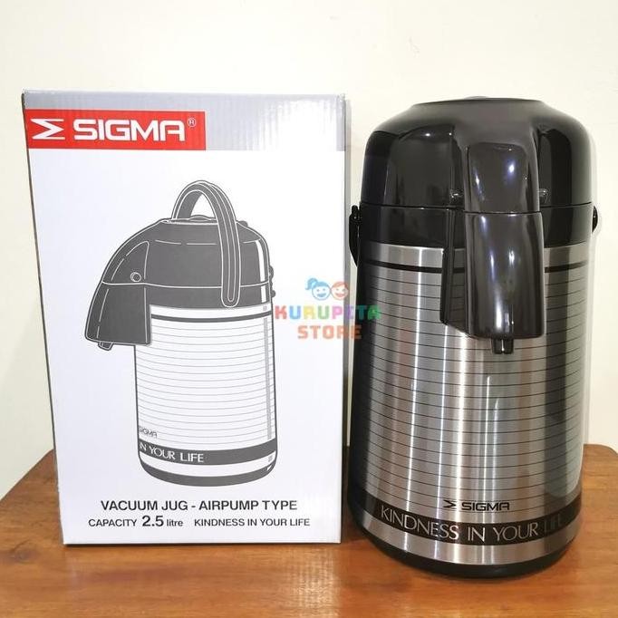 Termos Pompa Air Panas Sigma 2.5 L Panas Tahan Lebih Lama