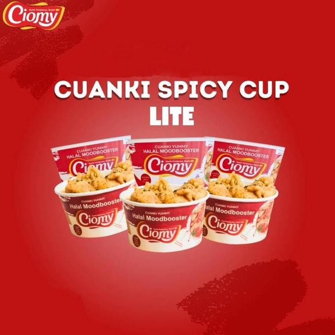 

RPS CIOMY Cheese Cuanki Instan Non MSG Chicken Cup Spicy Reguler Lite Tahu Lidah Kering Besar kecil viral rasa Kari suir ayam