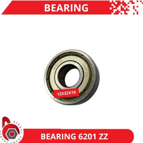 DE190 >> Bearing 6201 ZZ N*N Japan Bering Double Tutup Besi Klaher Laher Laker