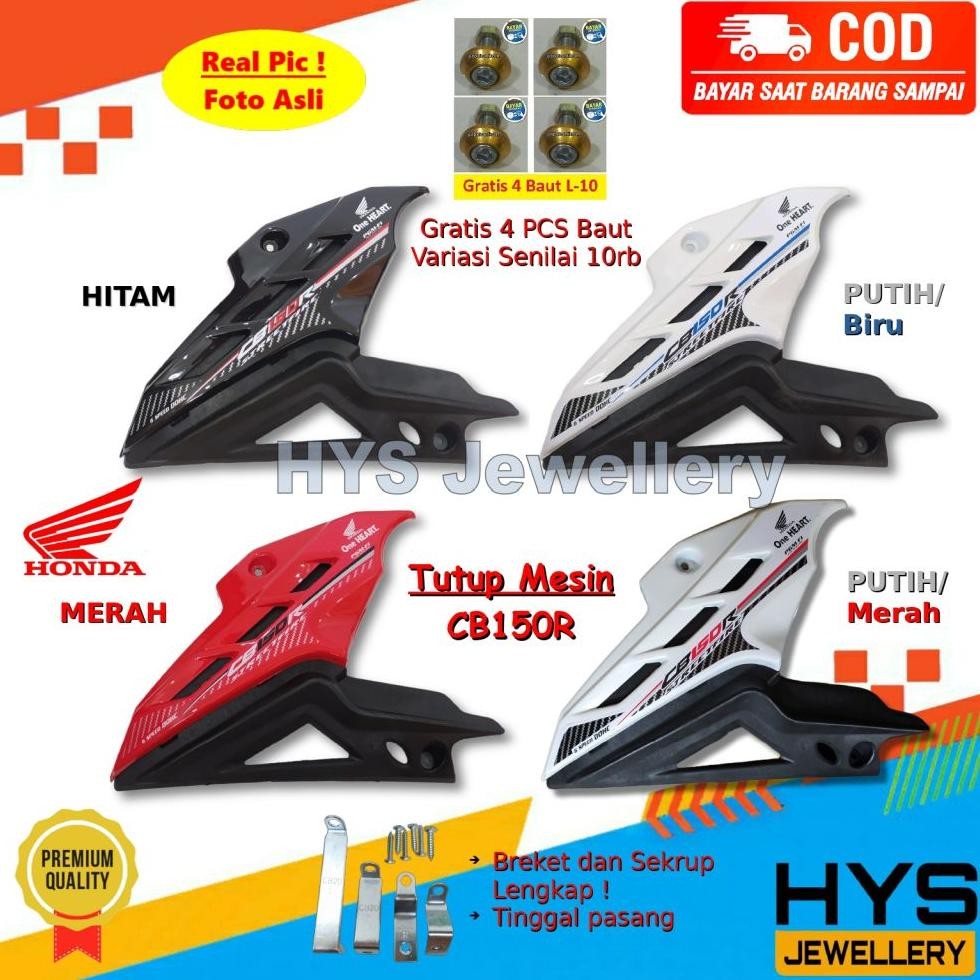 DB140 }} [COD] Tutup Mesin Honda CB150R / All New CB150R / All New CB150R StreetFire - Cover Engine 