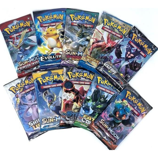[original] kartu pokemon booster pack sun and moon sword and shield [terlaris] [terbaik]