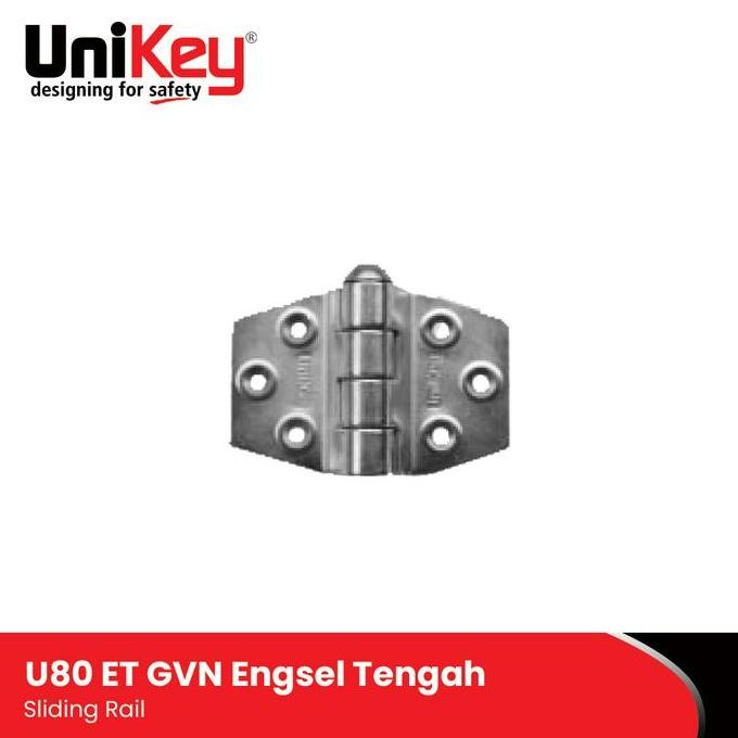 Unikey Sliding Rail System Engsel Tengah U80, U60 - Et Gvn