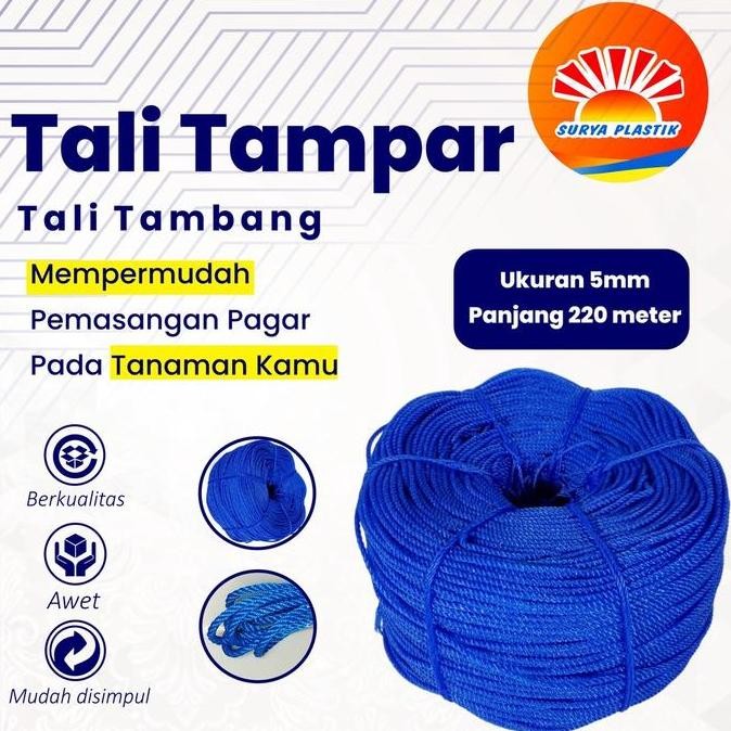 

Ready Stock Tali Tampar Ukuran 5Mm Panjang 220 Meter Kualitas Terjamin