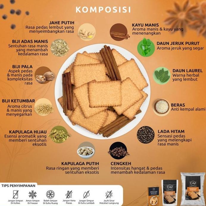 

Bumbu Speculaas Spice Mix Cairo Food - 100 Gram Pasti Promo