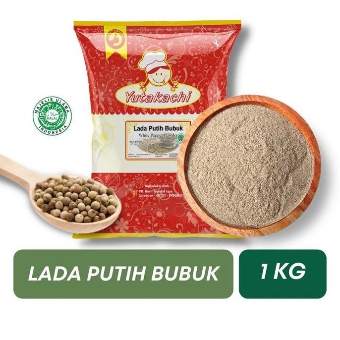

Murni Lada Putih Bubuk 1 Kg Yutakachi / Merica Bubuk / Bumbu Dapur Bahan Masakan Pasti Promo