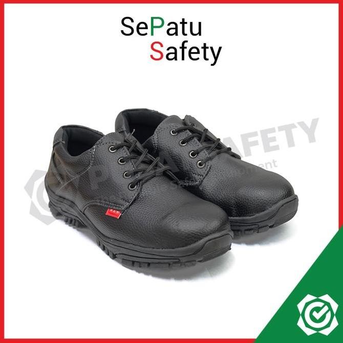 Baru Sepatu Kerja Safety Pendek Remigio Tali Pria Proyek Lapangan