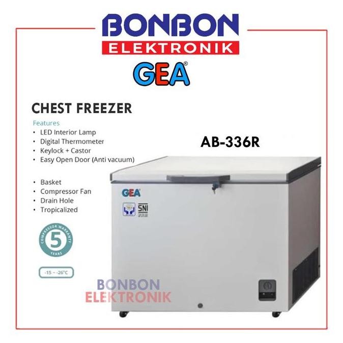 Promo GEA Chest Freezer AB-336R / AB 336 R 300L COD