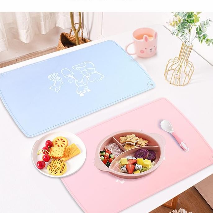 silicone kids dining mat / silicone mat / table mat / tatakan makan