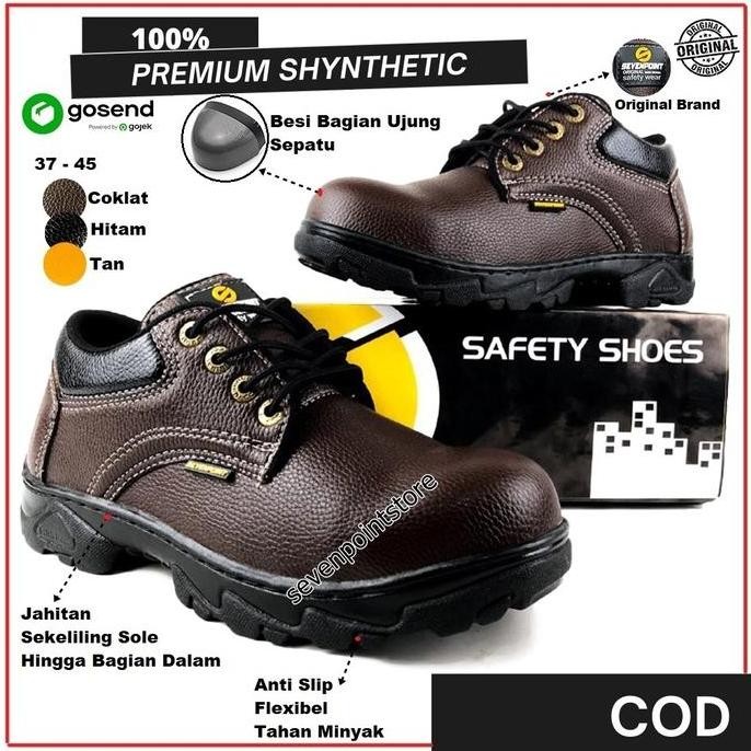 Baru Sepatu Safety Original Septi Pria Ujung Besi Sepatu Kerja Proyek