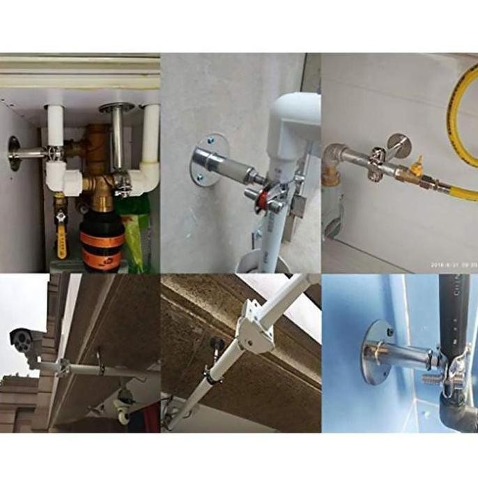 Clamp Pipa Stainless Adjustable Hanger Clamp Pipa Clamp Pipa Holder