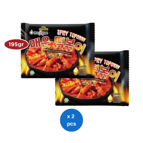 

Mujigae by Wonhae Spicy Topokki with Fish Cake 195gr x 2 pcs